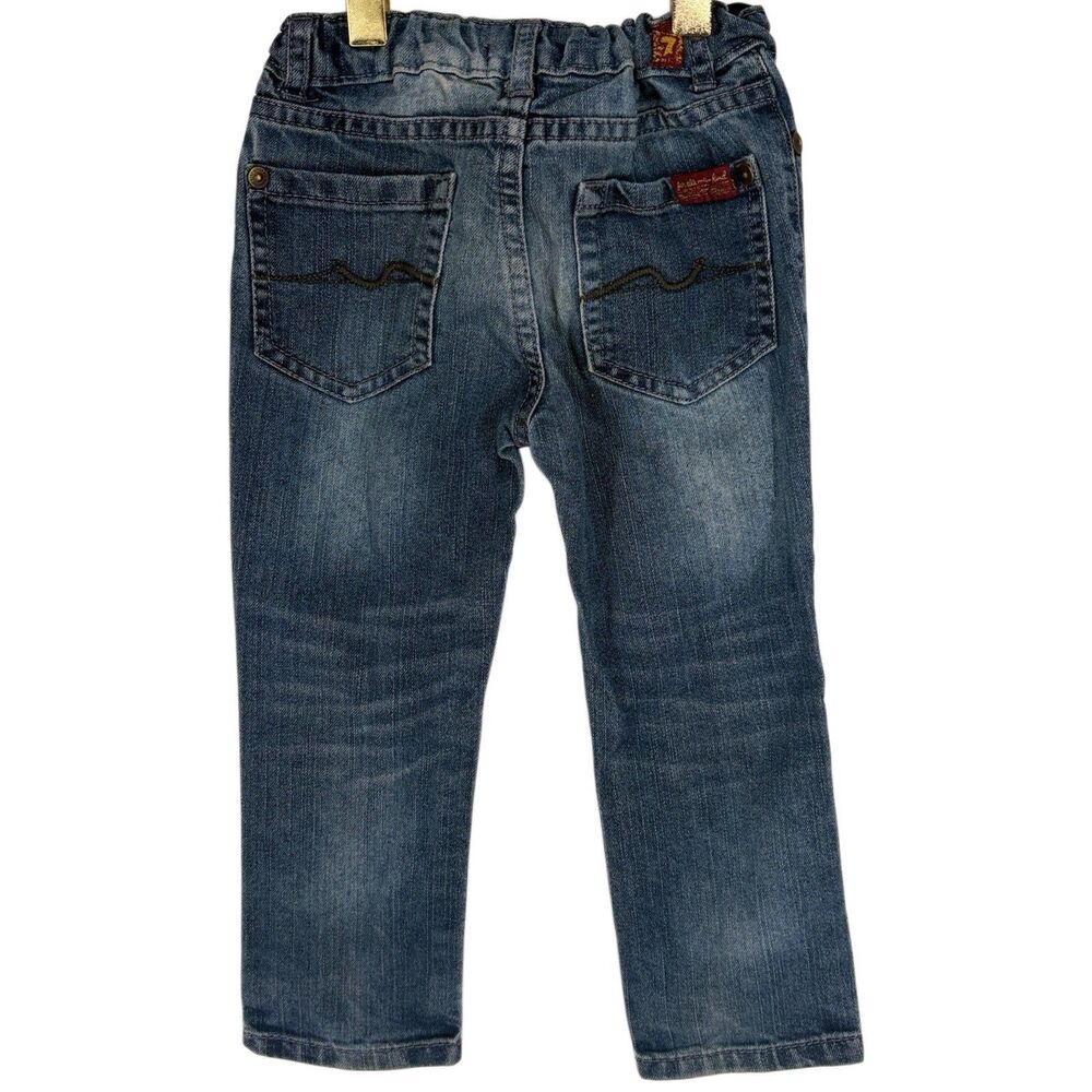 Jeans Size 2T Seven for All Mankind Denim Blue Adjustable 13" Inseam